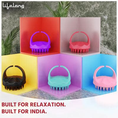 Silicone Scalp Massager Shampoo Brush with Body Scrubber | Soft Silico ...