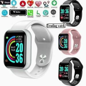 Stybits TY55_Y68 Plus Best New Step Count TrackerWhite Smart Watch ...