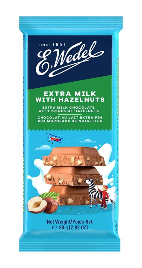 Wedel Extra Milk Chocolate With Hazelnuts Bar 80g : Amazon.in: Grocery ...