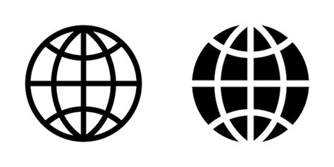 Illustration vector graphic of globe icon template | Premium Vector