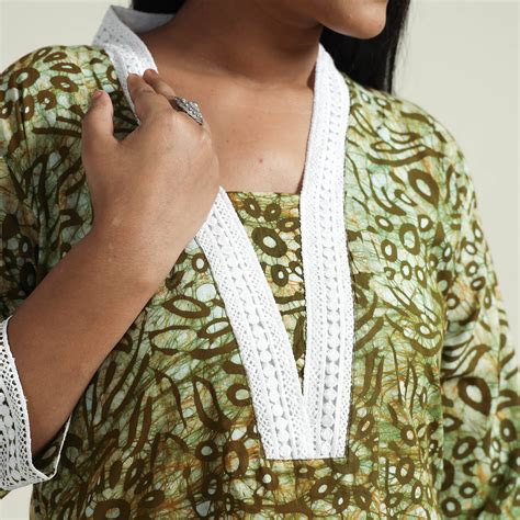 Hand Batik Printed Cotton Kurta with Palazzo Set