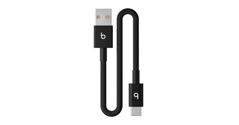 Beats USB-A to USB-C Woven Short Cable (20 cm / 8 in.) – Bolt Black ...