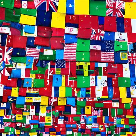 Flags of the World in Different Languages · Creative Fabrica