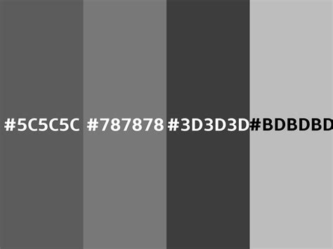 Hex 5C5C5C color