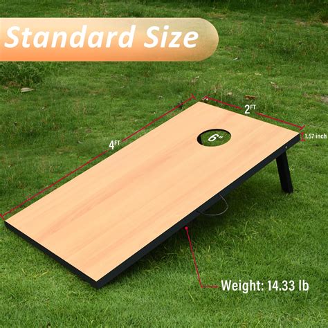 Snapklik.com : Yeeloon Cornhole Set, Regulation Size Cornhole Boards