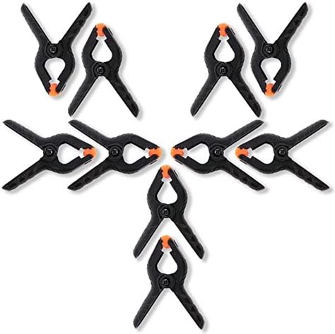 HIFFIN 6 PCS Photography Backdrop Support Spring Clamp 4.3"/11cm for ...