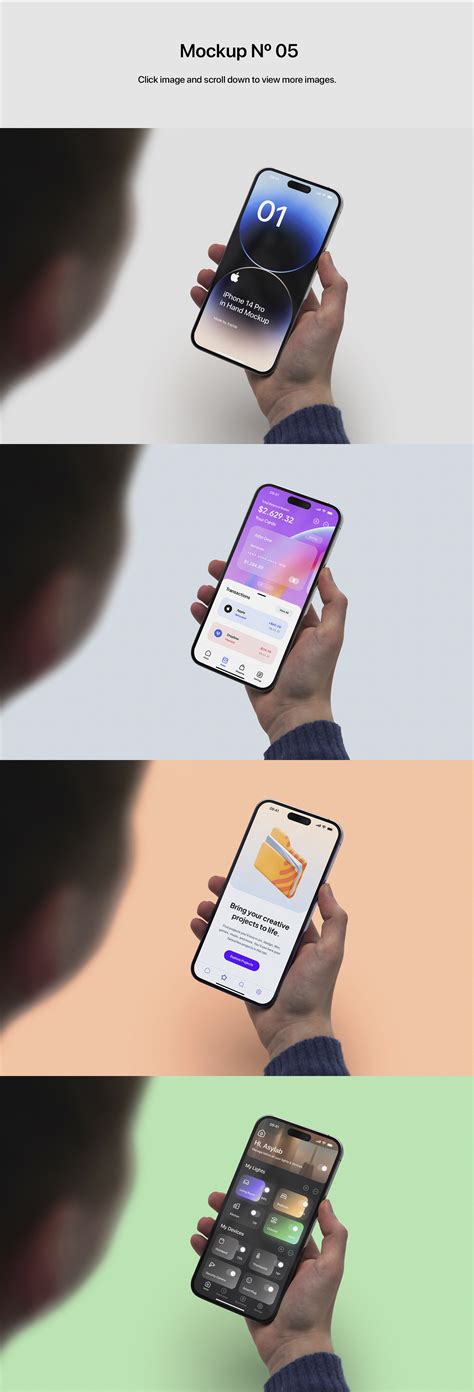 22 iPhone 14 Pro In Hand Mockups - PSD :: Behance