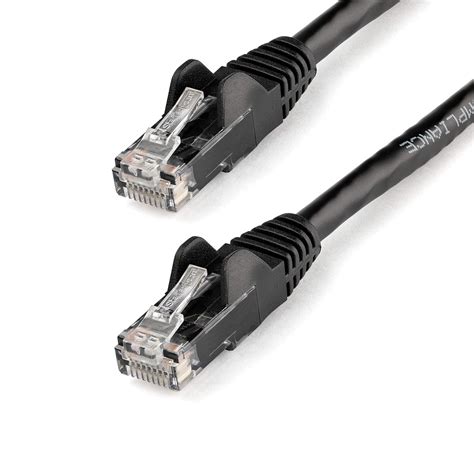 StarTech.com 1m Black Gigabit Snagless RJ45 UTP Cat6 Patch Cable - 1 m ...