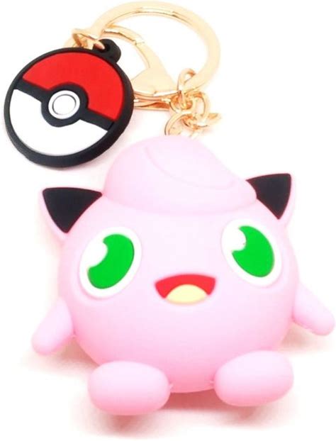 Trunkin TRN3390 Cute Classy Pokemon Jigglypuff Silicone Heavy Keyring ...