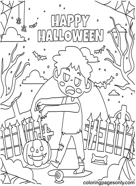 Halloween Coloring Book Pages