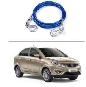 ACCESSOREEZ 4 tons Steel Wire Tow Cable Tow Strap Towing Rope with ...