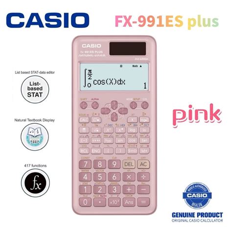 Scientific Calculator CASIO Fx-991ES Plus 2nd Latest Generation Solar ...