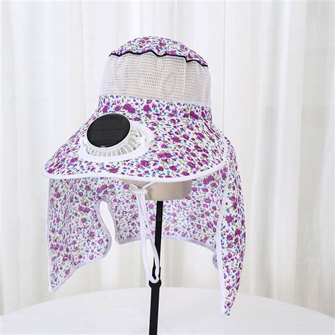 Fishing Hat With Built In Fan UPF 50+ Sun Protection Giant Sun Hats ...