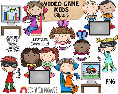 Play Video Games Clip Art