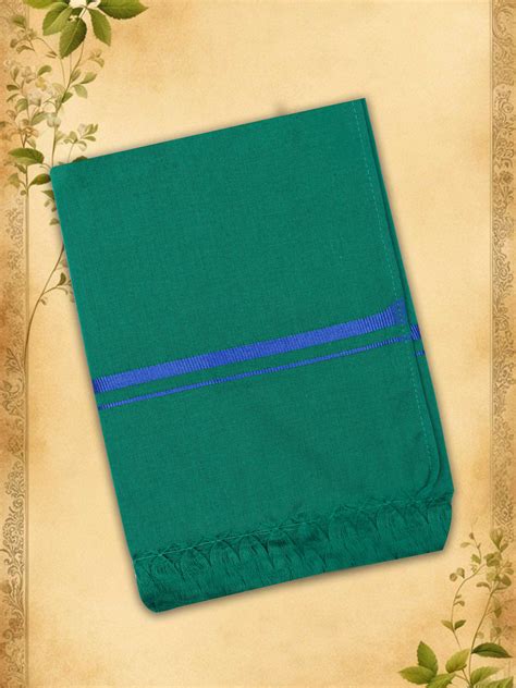 Alaya Cotton Green Murugan Temple Mudi Towel