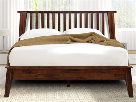 Natural Wood Bed Frame With Headboard Queen at Laurence Drake blog
