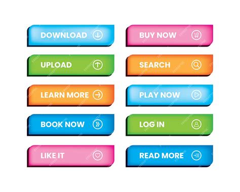 Premium Vector | Call to Action Button Set CTA Action button collection ...