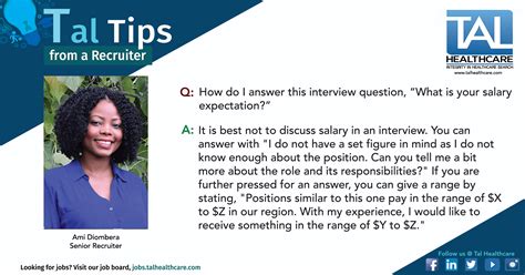 Interview Question – What is Your Salary Expectation? | Tal Healthcare
