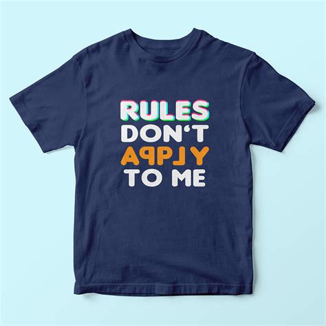 Rules Don't Apply To Me Kids T-Shirt