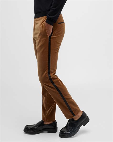 BOSS Men's Velvet Tuxedo Pants | Neiman Marcus