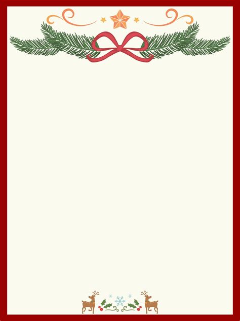 Get Free Printable Christmas Letterhead + Designs - Printables for Everyone