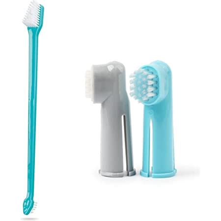 Foodie Puppies 3 Pcs Pet Dental Manual Toothbrush Kit | Extra-Long ...