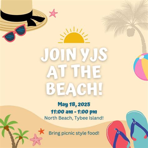 Beach Day with YJS!, Tybee North Beach, Tybee Island, 18 May 2025 ...