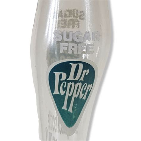 Sugar Free Dr. Pepper Stretched Glass Soda Bottle Vintage 1970's 17in ...
