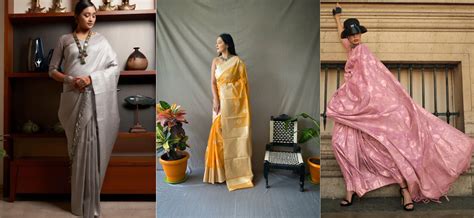 Shimmering Threads: Silver Zari Sarees - MySilkLove