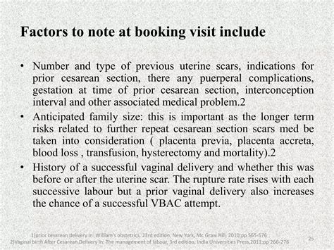 Vaginal birth after cesarean section | PPTX