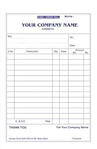 Generic Bill Book (A5) With Your Company Name And Details. Pack Of 2 ...