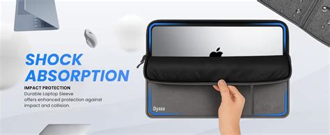 Dyazo 13.3 Inch Laptop Sleeve Case with Handle & Front Pocket and ...