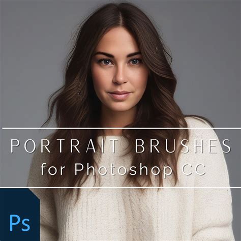 Photoshop Portrait Brush Set: Hair, Eyelash, Skin Texture (digital ...