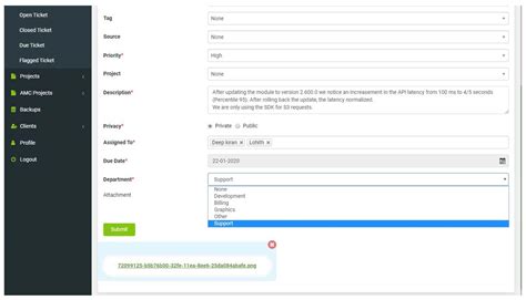 Idaksh Support Help Desk Software - Ticket Management
