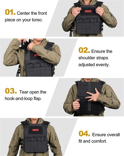 OneTigris Tactical Airsoft Vest - Laser-Cut Vest Military Combat ...