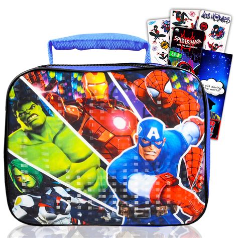 Buy Marvel Shop Marvel Avengers Lunch Bag Set For Boys, Kids - Bundle ...