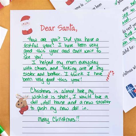 Dear Santa Letter Ideas - Printable Free Templates