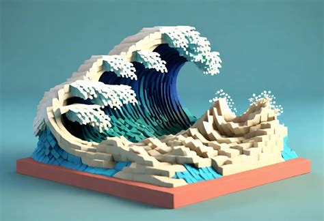 Hokusai's 3D Polygon – NFT Calendar