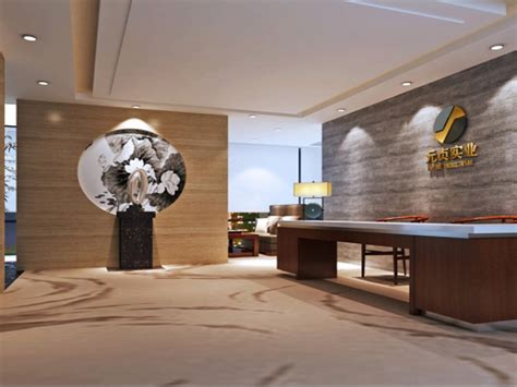 800平中大型 现代中式风格 办公室装修案例_现代中式 -工程案例-上海匠誉建筑装饰工程有限公司