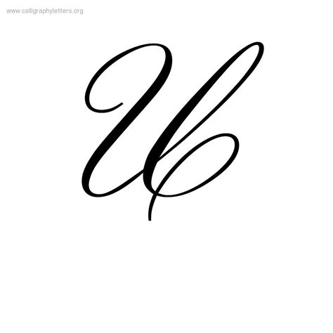 Fancy U Font
