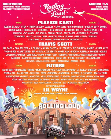 Travis Scott, Future, and Playboi Carti to Headline Rolling Loud ...