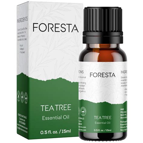 Foresta Naturals Tea Tree Essential Oil | 15 ML | For Skin and Hair ...