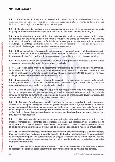 NBR 5626 - 2020 - | PDF