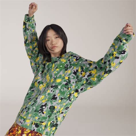 adidas by Stella McCartney Floral Print Sweatshirt - White | Free ...