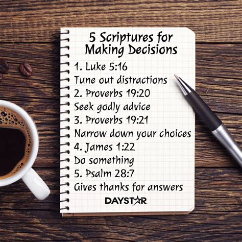 5 Scriptures for Making Decisions [Daystar.com] | Decision making ...