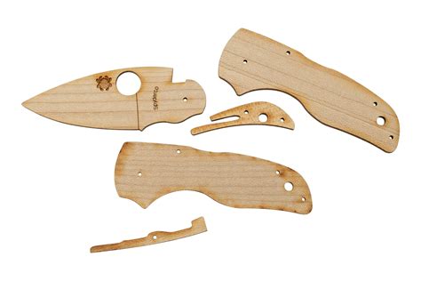 Spyderco Wooden Knife Kit C230 Lil Native WDKIT2, Taschenmesser aus ...