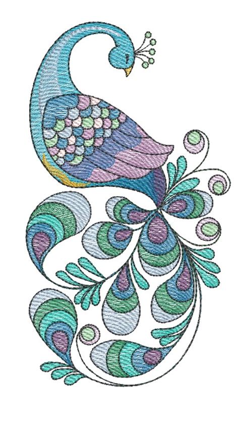 Image result for Simple Peacock Embroidery Patterns