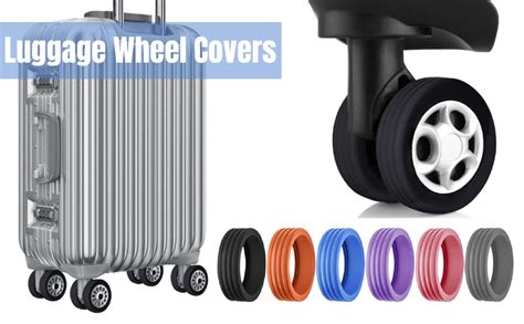 Buy Rushwak Luggage Wheel Silicone Protector Cover 16PCS Trolley Wheel ...