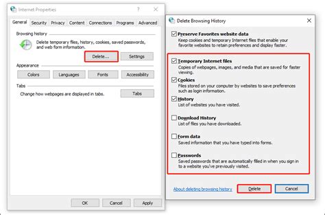 Image result for Clear Temporary Internet Files