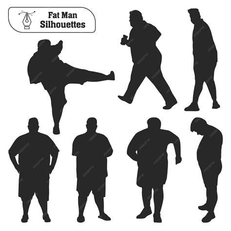 Fat Man Silhouette